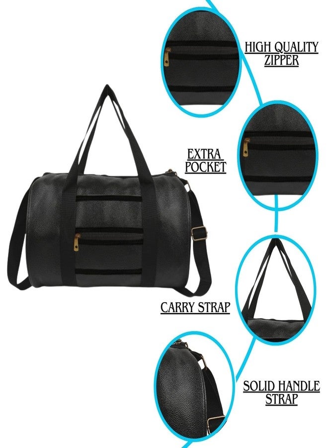 FIT FOCUS Ultimate Gym Bagg & Shaker Combo Premium Gym Duffle Bag with Protein Sipper/Shaker Gym Bag Combo for Men's ll Gym Bagg with Shoe Compartment Black Bottle ll Gym kit for Men's and Women's (Black) - Image 4